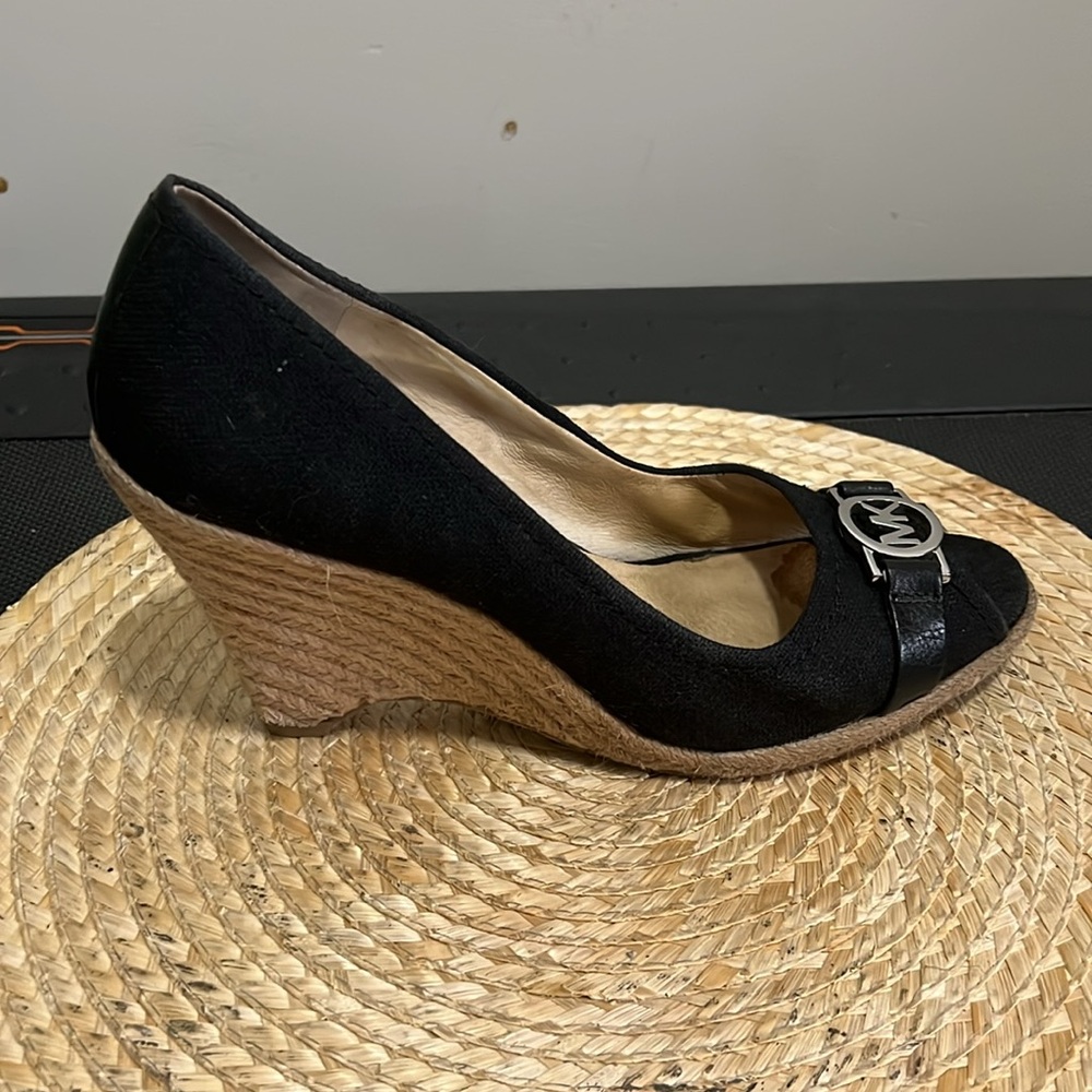 Michael Kors Espadrilles Wedge Open Toe Wedges Size 10